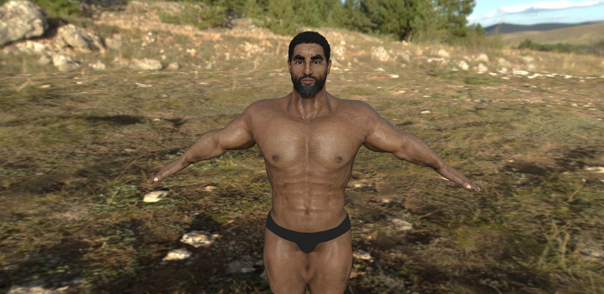 3D AAA REALISTIC MUSCULAR MALE BASE MESH - Game Ready 3D Character https://p.turbosquid.com/ts-thumb/93/lQkztu/np/1/jpg/1790242548/1920x1080/fit_q87/66bb505dbbe052d1f6c203c136634a91b7f33c28/1.jpg