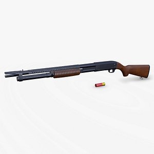 Ithaca M37 Trench Gun Low-poly PBR
