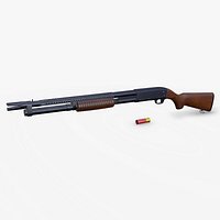 Ithaca M37 Trench Gun Low-poly PBR