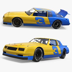 Chevrolet Monte Carlo SS Nascar Racing Coupe Rigged for Cinema 4D