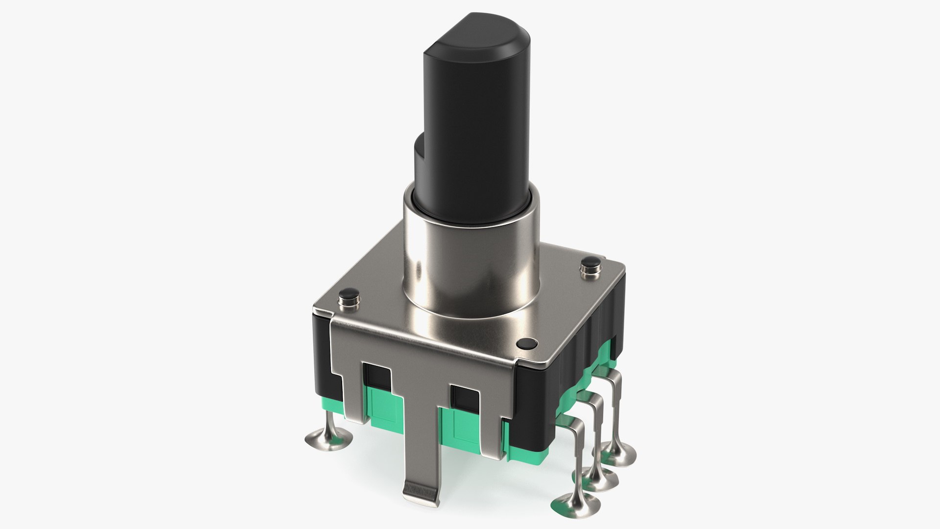 Mini Push Button Switch Soldered 3D model preview