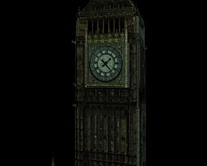 Big Ben Landmark Building w gritty style textures