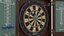 Dartboard and  Easy Hang Cabinet with Darts 3D model
