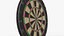 Dartboard and  Easy Hang Cabinet with Darts 3D model