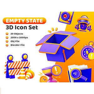3D Empty State Collection