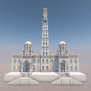 al-muhdhar mosque 3D model