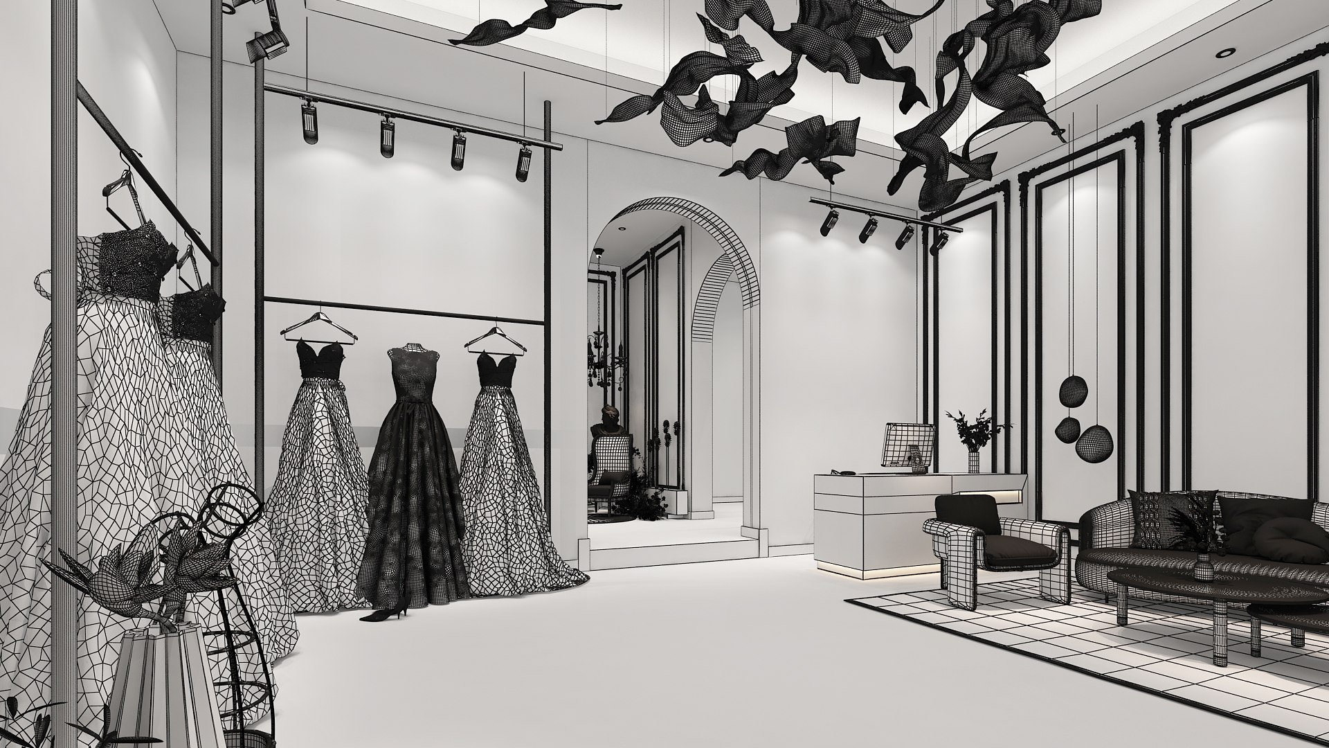 3D Wedding Store 01 Model - TurboSquid 1873405