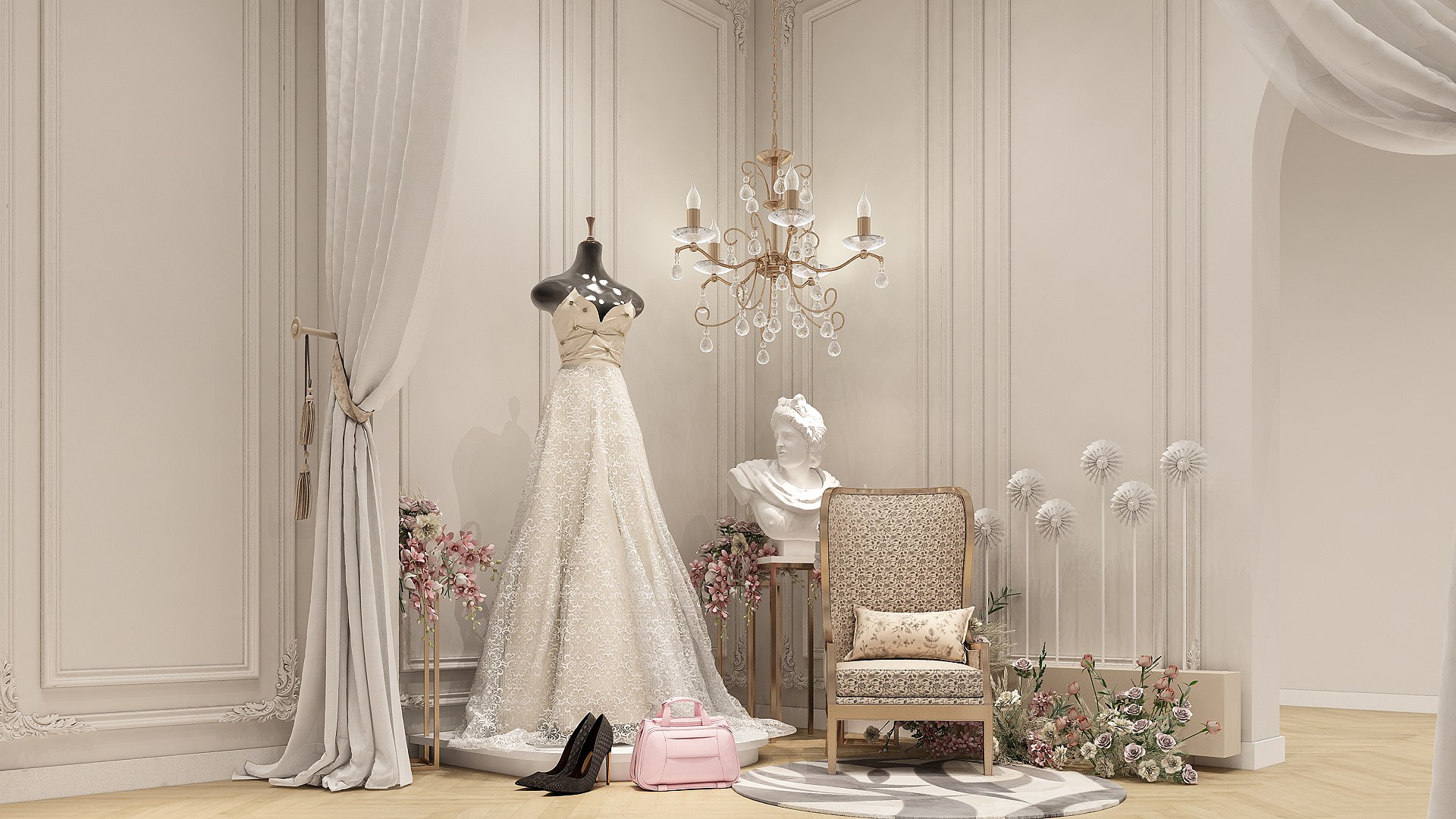 3D Wedding Store 01 Model - TurboSquid 1873405