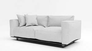 Two-Seater Sofa with Cushions - Scandinavian Style model