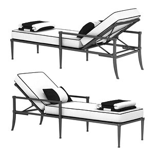 3D chaise restoration hardware trousdale