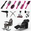 3D model hair beauty salon equipment