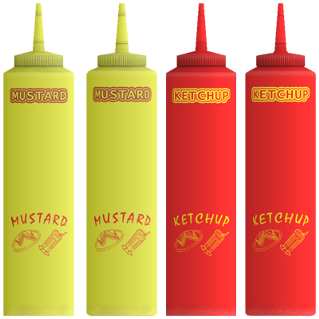 3d model of mustard ketchup bottles https://p.turbosquid.com/ts-thumb/94/JPtVgD/KNz9XmKg/002/jpg/1242878049/1920x1080/fit_q87/7419faabd471518a34e919ef4b77ff45145bb8e2/002.jpg