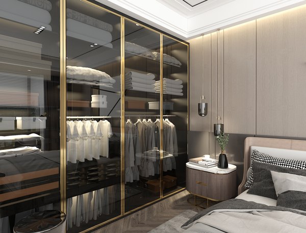 Modern Bedroom Interior Scene 10 3D - TurboSquid 1910367