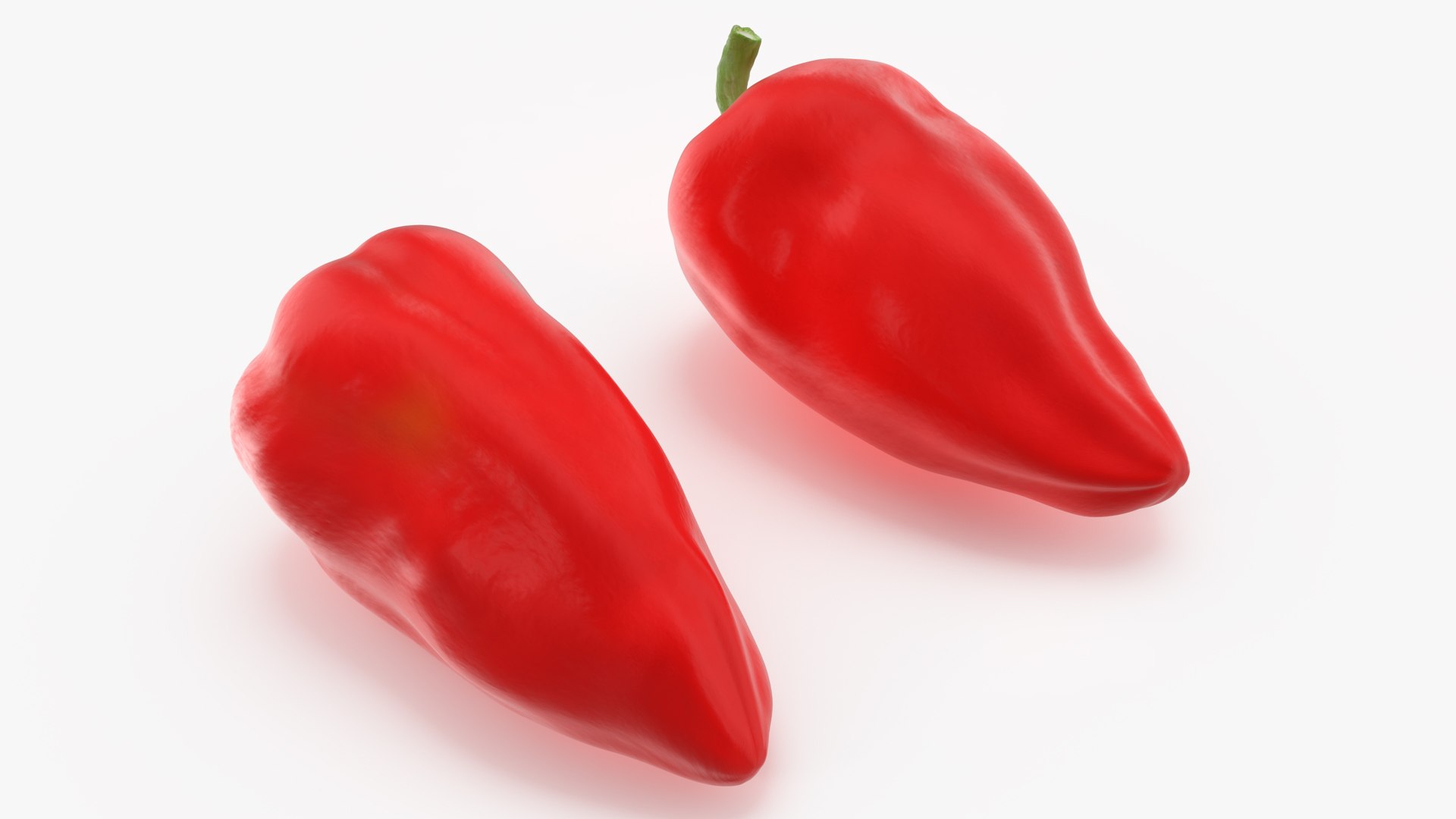 Red Long Pepper 3D model preview