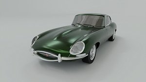 Jaguar E-Type Low Poly