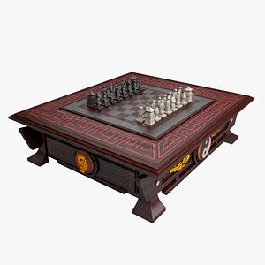3d model chess table 2
