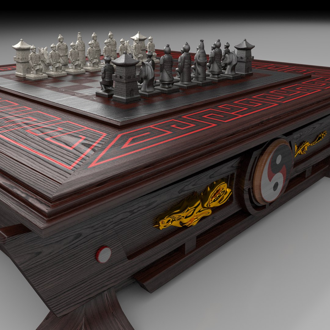 3d Model Chess Table 2