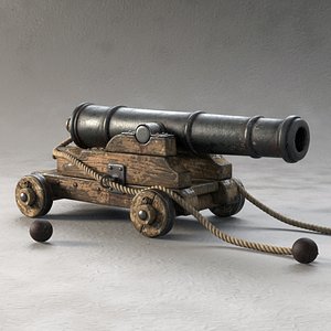 3ds max cannon pirate ship