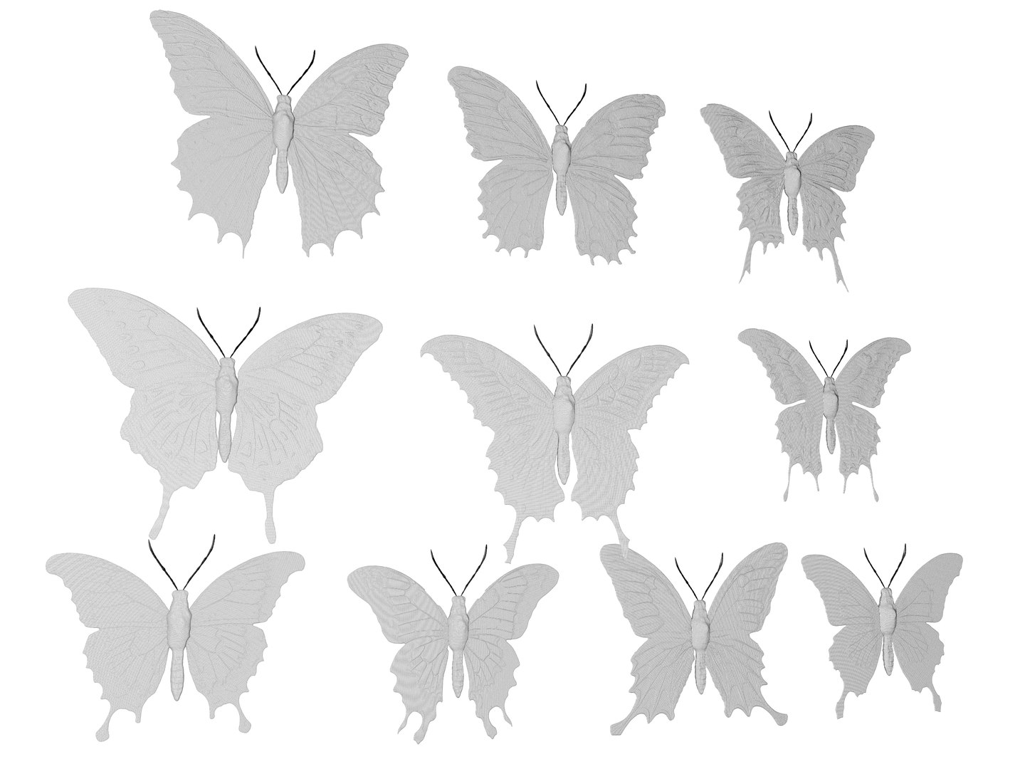 3D Model Butterflies Pack - TurboSquid 2151190