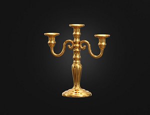 3D Flame Candelabra model
