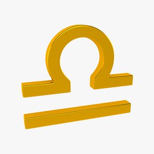 zodiac libra sign 3d 3ds
