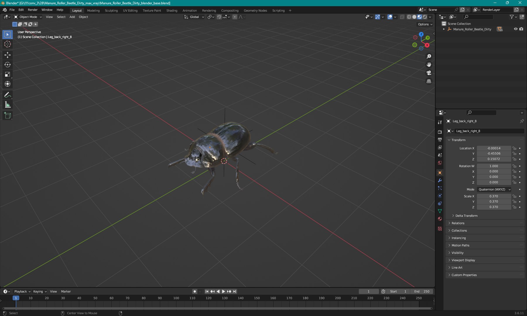 Manure Roller Beetle Dirty 3D model https://p.turbosquid.com/ts-thumb/94/euHYMo/m8/manurerollerbeetledirtyvray3dmodel022/jpg/1729967015/1920x1080/fit_q87/2f1121e4e41f937369e228101e01a3ca69ce1a23/manurerollerbeetledirtyvray3dmodel022.jpg
