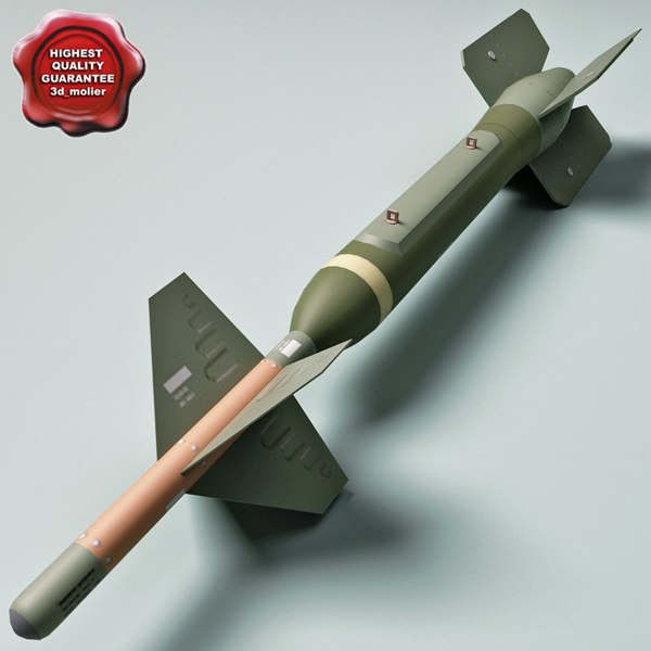 aircraft bomb gbu-24 paveway 3d 3ds