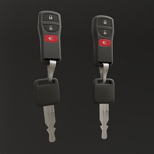 Low Poly Car Key