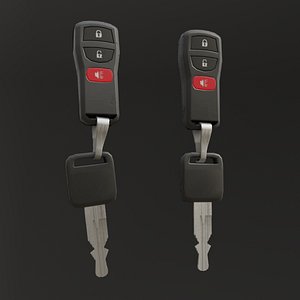 Low Poly Car Key