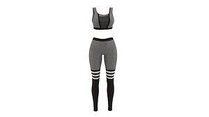 3D women sport stretch cloth