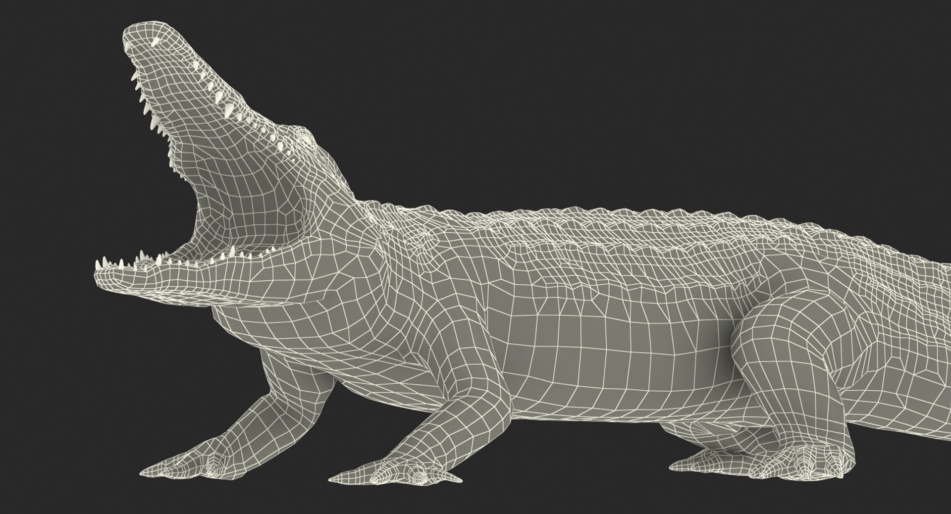 3d max crocodile attacks