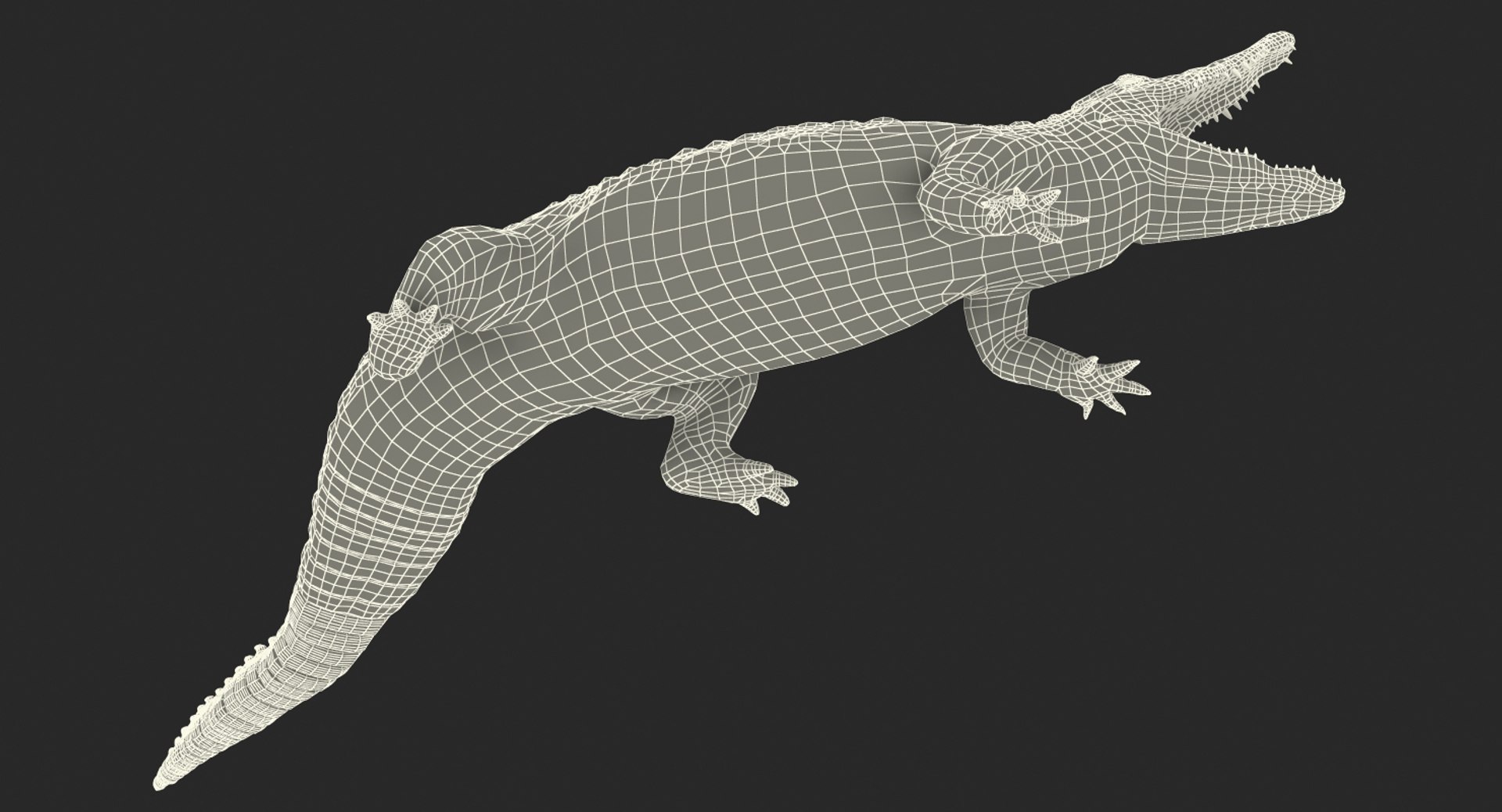 3d max crocodile attacks