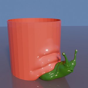 3D Mug without handle with snail