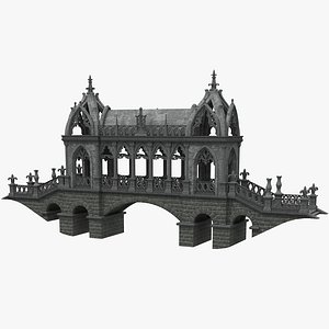 gothic bridge 3D model