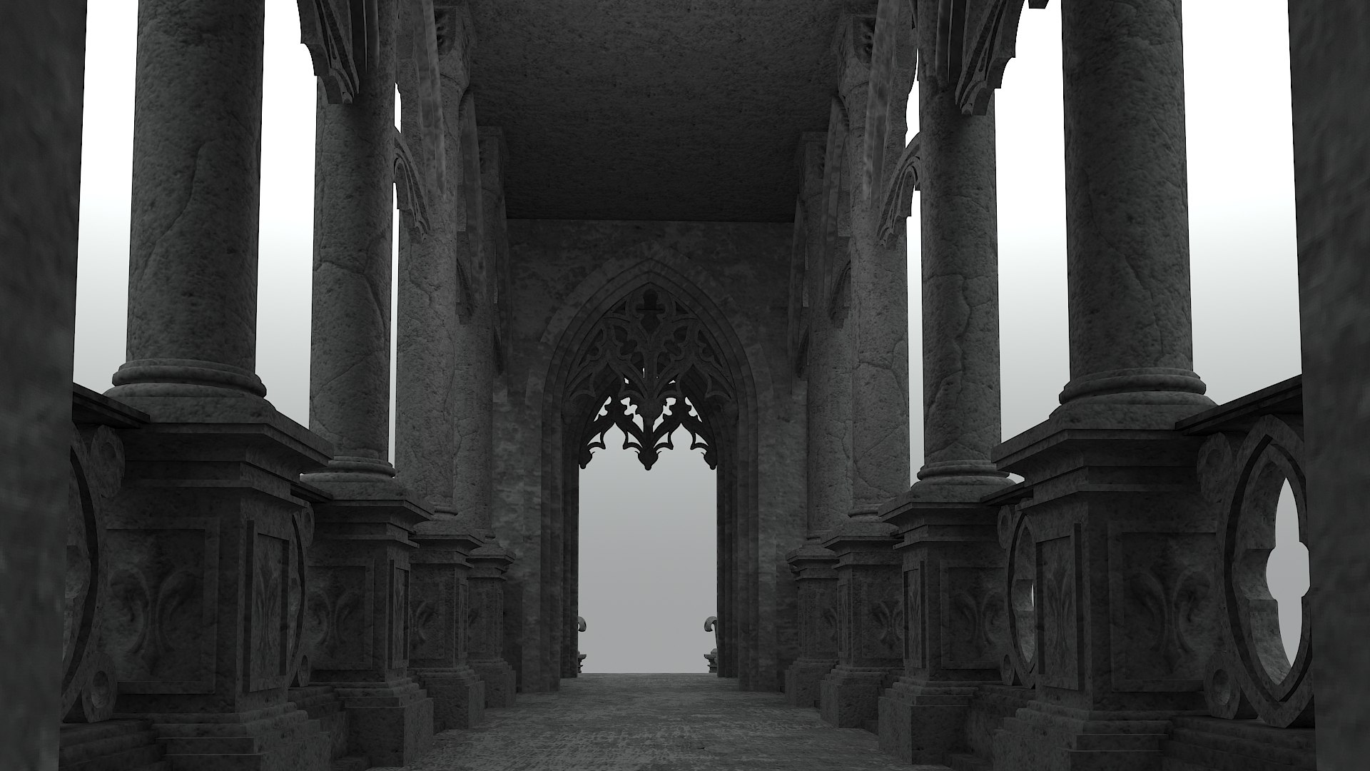 Gothic Bridge 3D Model - TurboSquid 1185373