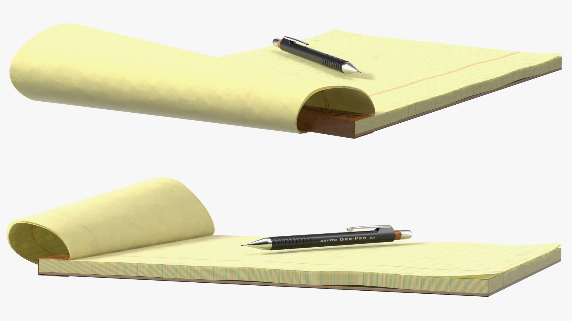 Paper Notebook with Pen model - TurboSquid 1820865