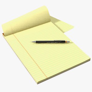 Paper Notebook with Pen model