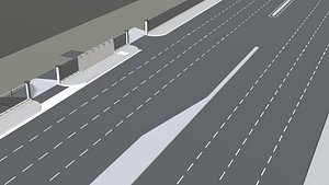3D model Road scene