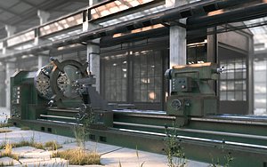 Industrial Lathe Machine