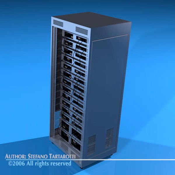 server rack 3d model