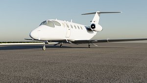 3D model Hawker 400XP Jet Plane