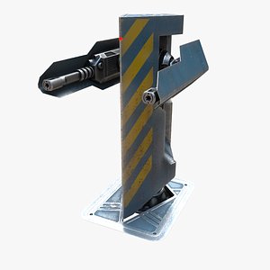 sci-fi turret 3d model