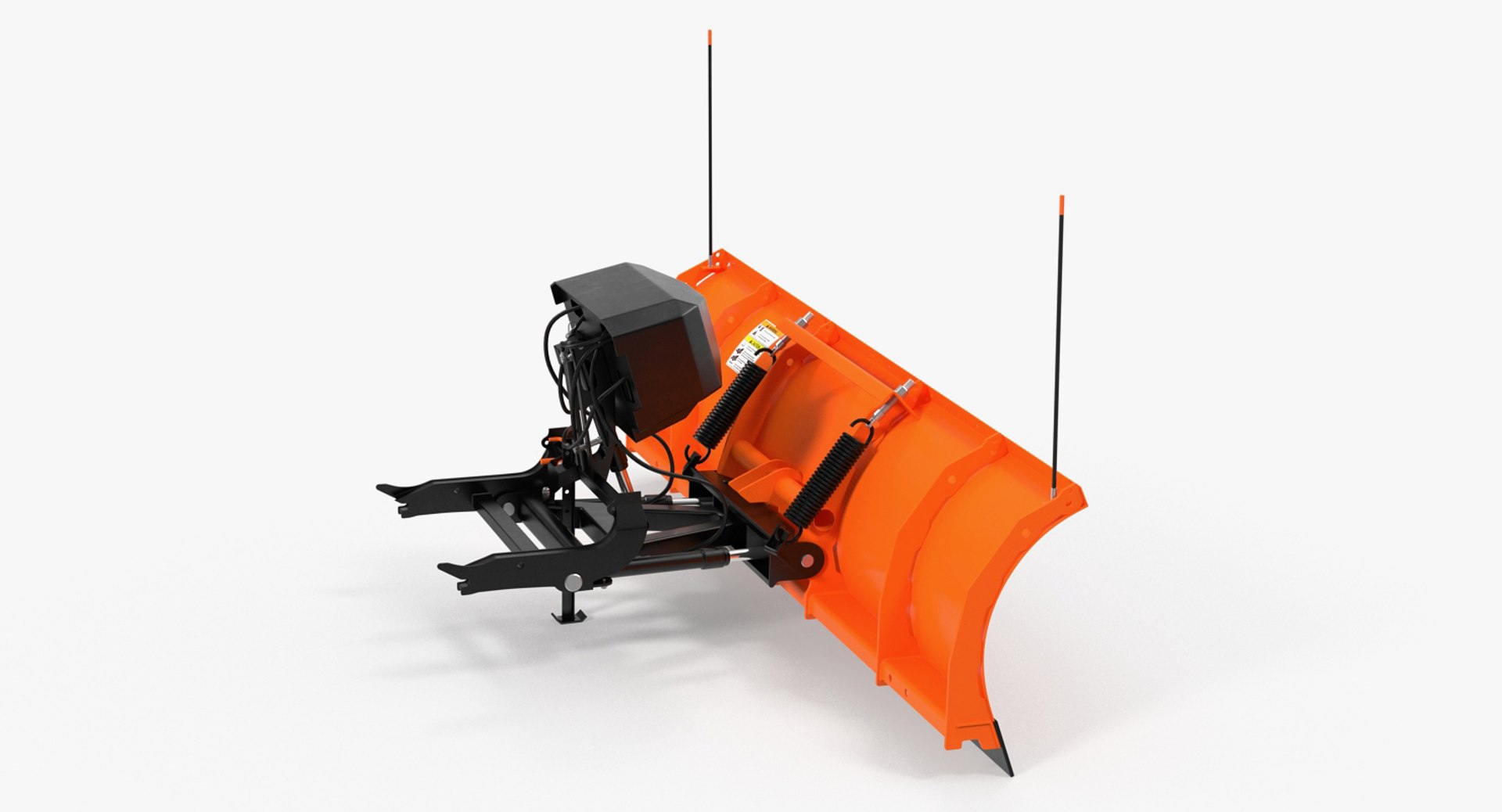 Snowplow Rigged 3D model preview