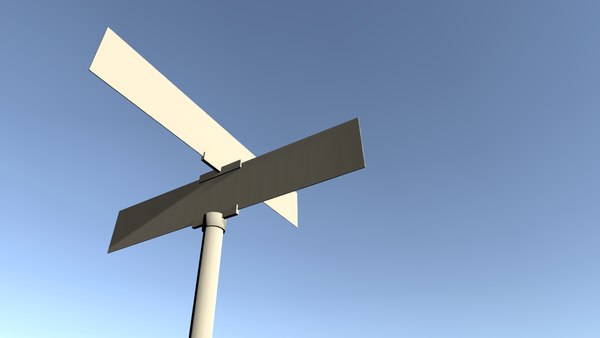 街道标志 02 街道名称3D模型 - TurboSquid 1672045