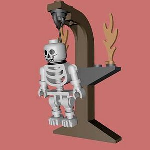 3ds max lego gallows skeleton