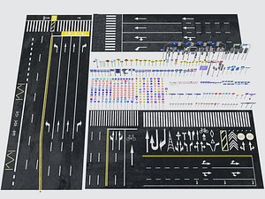 Road Markings Traffic Signs Collection Pack