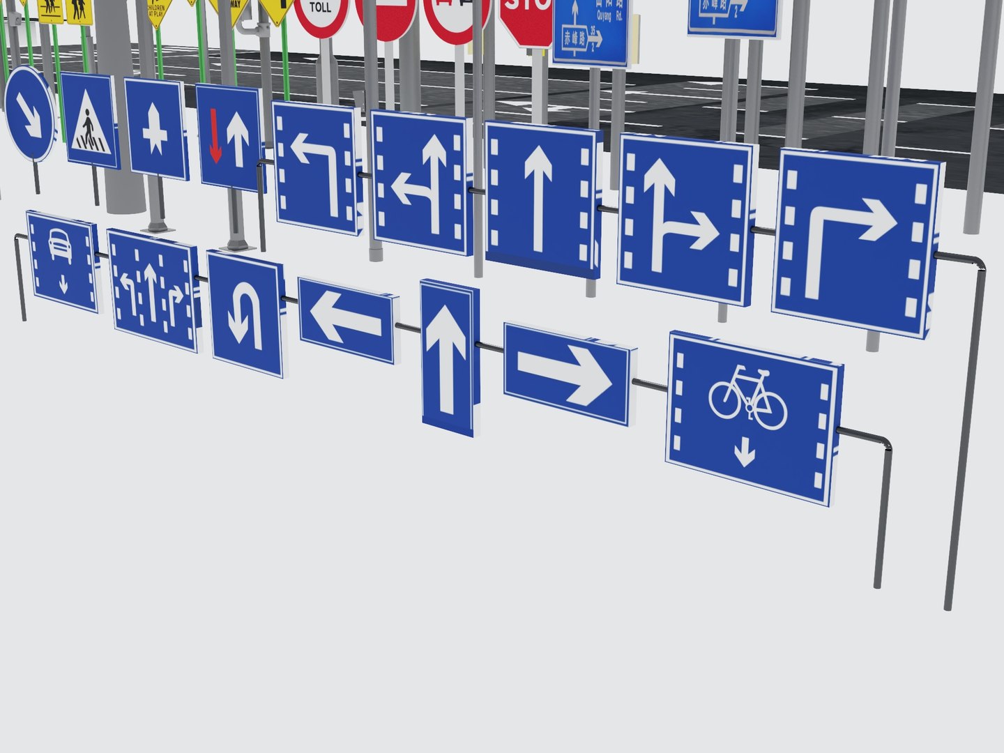 3D Road Markings Traffic Signs Collection Pack https://p.turbosquid.com/ts-thumb/95/HURz86/m6/8186/jpg/1791427570/1920x1080/fit_q87/f8a02099268f6beb6318b4554c3aaa15cd06332a/8186.jpg