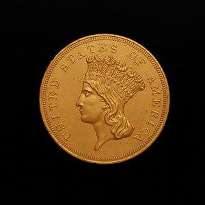 US 3 dollars coin 1860