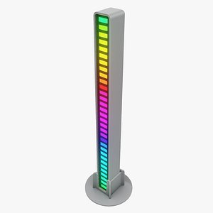 Modern White Lamp Equalizer 3D