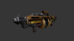 Sci-fi Grenade Launcher model